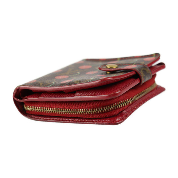 Louis Vuitton Compact Zip Cherry Wallet Brown Red - Picture 4 of 10